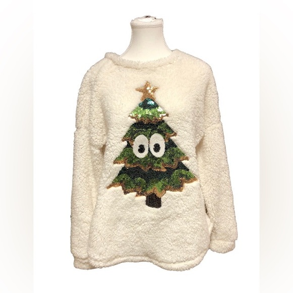 Chance or Fate Sweaters - Chance or Fate White Furry Christmas Sweater